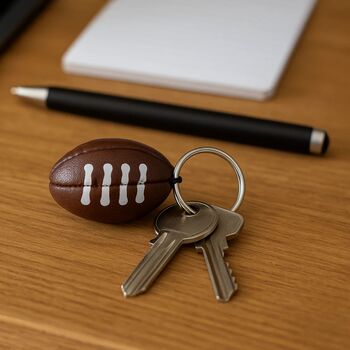 Rugby Ball Keyring, 2 of 5