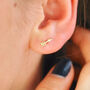 Tiny 18ct Gold Plate Arrow Stud Earrings, thumbnail 1 of 10