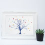 Autumn Tree And Leaves Screen Print, thumbnail 1 of 2