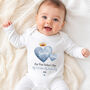 Personalised First Father’s Day Hero Baby Outfit, thumbnail 2 of 10
