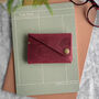Red Bird Print Leather Wallet, thumbnail 1 of 6