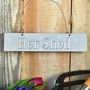 'Her Shed' Hand Painted Wooden Sign, thumbnail 3 of 3
