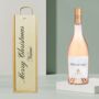Personalised Merry Christmas Whispering Angel Rose Wine Gift Set, thumbnail 1 of 4
