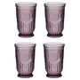 Set Of Four Zamora Purple Highball Tumblers, thumbnail 2 of 8