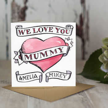 Personalised Hand Drawn Mother's Day Or Birthday Card, 3 of 11