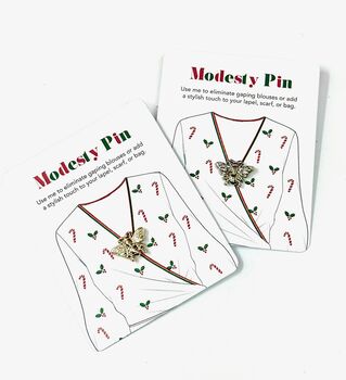 Christmas Modesty Pin Gift, Secret Santa, Stocking Filler, 3 of 9
