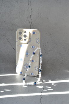 Pearl Evil Eye Phone Charm, 4 of 4