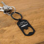 'Reel Cool Dad' Black Bottle Opener Keyring | Key Accessory | Father's Day Gift, thumbnail 1 of 2