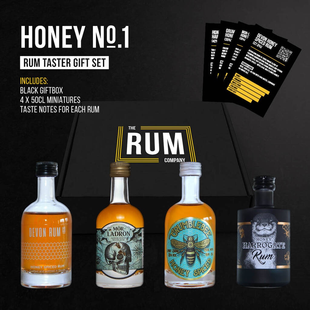 Honey Rum Taster Set Gift Box One By The Rum Company