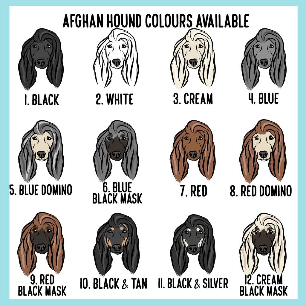 Afghan Hound ID Tag By Digi Doggo