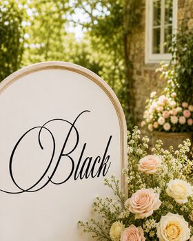 Personalised Wedding Mirror Calligraphy Vinyl Decal, 8 of 13