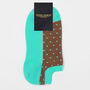 Polka Ocean And Organic White Women's Trainer Socks, thumbnail 7 of 7