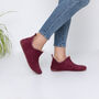 Snugtoes Light Weight Pixie Boot Slippers For Women Burgundy, thumbnail 1 of 5