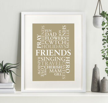 Personalised Word Cloud Poster, 3 of 12