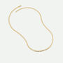 9ct Yellow Gold Solid Curb Chain Necklace 20 Inch, thumbnail 3 of 5