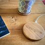 Personalised Solid Oak Wooden Wireless Charger, thumbnail 4 of 10