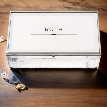 Personalised Classic Mirrored Jewellery Box, 4 of 8