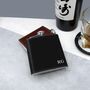 Handmade Personalised Initial Leather 6oz Hip Flask, thumbnail 1 of 4