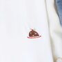 Embroidered Christmas Pudding T Shirt In White, thumbnail 3 of 6
