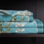 Van Gogh Blossom Blue Pack Of Three Guest Towels, thumbnail 2 of 3