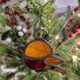 Glass Robin Christmas Ornaments Decoration, thumbnail 5 of 7