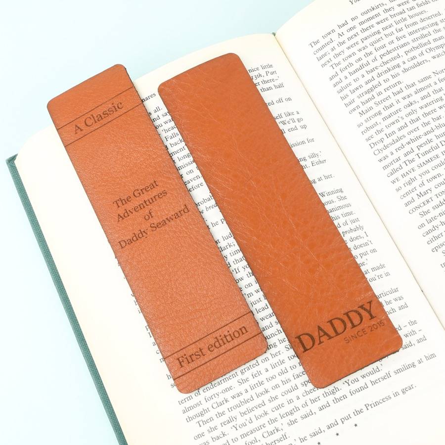 personalised leather bookmark by lisa angel | notonthehighstreet.com