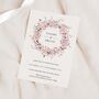 Cherry Blossom Wreath Wedding Invitations, thumbnail 1 of 4