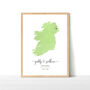 Personalised Ireland Engagement Map Print, thumbnail 6 of 10