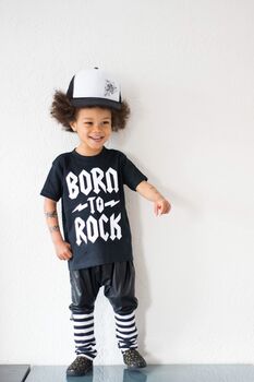 Born To Rock Kids T Shirt, 2 of 7