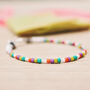 Multicoloured Beaded Bracelet, thumbnail 3 of 6