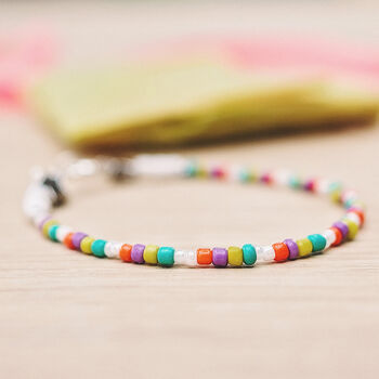 Multicoloured Beaded Bracelet, 3 of 6
