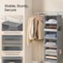 Six Tier Hanging Wardrobe Organiser Shelf, thumbnail 4 of 7