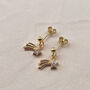 You Are Magic Gold Plated Shooting Star Earrings, thumbnail 6 of 6
