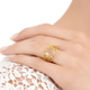 Gold Vermeil Cocktail Ring Alessia, thumbnail 8 of 9