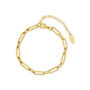 Paperclip Chain Bracelet Gold Or Silver, thumbnail 4 of 4