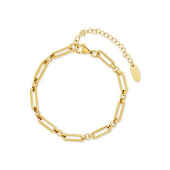 Paperclip Chain Bracelet Gold Or Silver, 4 of 4