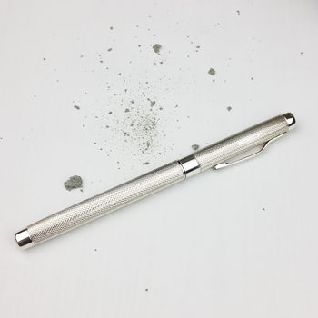 Manton Silver Lidded Rollerball Pen, 3 of 7