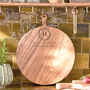 Personalised Large Round Teak Chopping/Serving Board, thumbnail 1 of 8