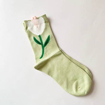 Pick Your Favourite Tulip Flower Socks In A Box, 3 of 11