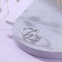 Sterling Silver Hammered Cross Ring, thumbnail 3 of 11