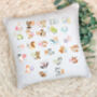 Personalised Cushion Cover With Animal Alphabet Design, thumbnail 1 of 2