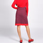 Bloomsbury Pencil Skirt Purple Red, thumbnail 3 of 4