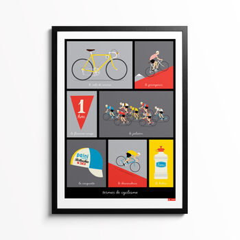 Cycling Terminology Art Print, 8 of 8