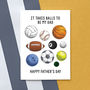 Funny Sport Father's Day Card, thumbnail 1 of 2