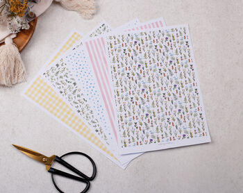 Diy Make Your Own Greeting Card Making Kit With Meadow Flowers, 9 of 9