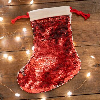 Personalised Sequin Christmas Stocking, 3 of 4