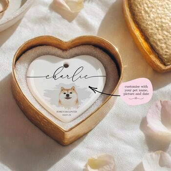 Personalised Pet Memorial Photo Bauble, 4 of 4