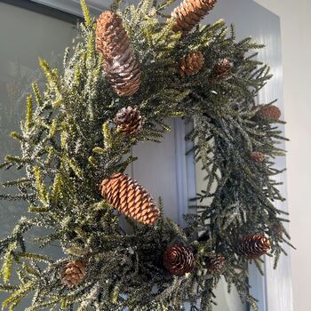 Christmas Frosted Woodland Wreath, 3 of 6