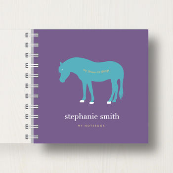 Personalised Kid's Pony Small Notebook, 6 of 9