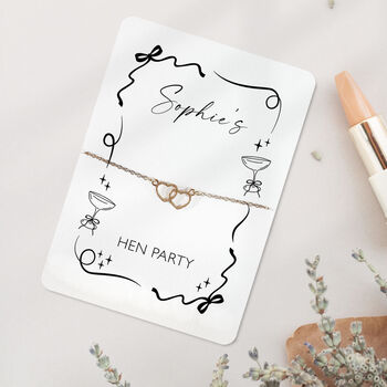 Pearls And Prosecco Hen Party Bracelet Favour, 3 of 9
